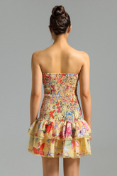 Naja Layered Printed Mini Dress